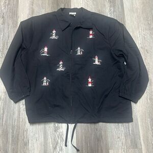 BonWorth Navy Jacket with Embroidery